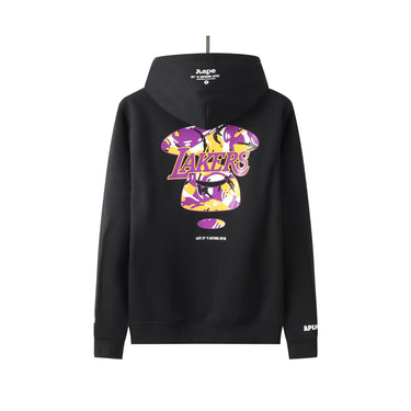 Sweat à capuche noir pour hommes La Lakers